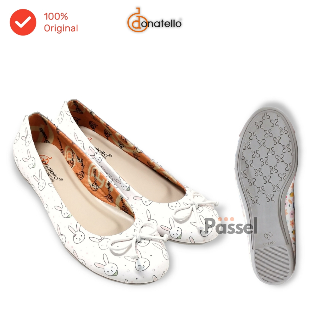 Donatello Sz. 31-35 Pointed Toe Flat / Sepatu Anak Perempuan Slip On Flat Shoes | DD10051 / DD10052