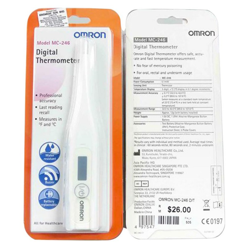 THERMOMETER OMRON DIGITAL MC 246