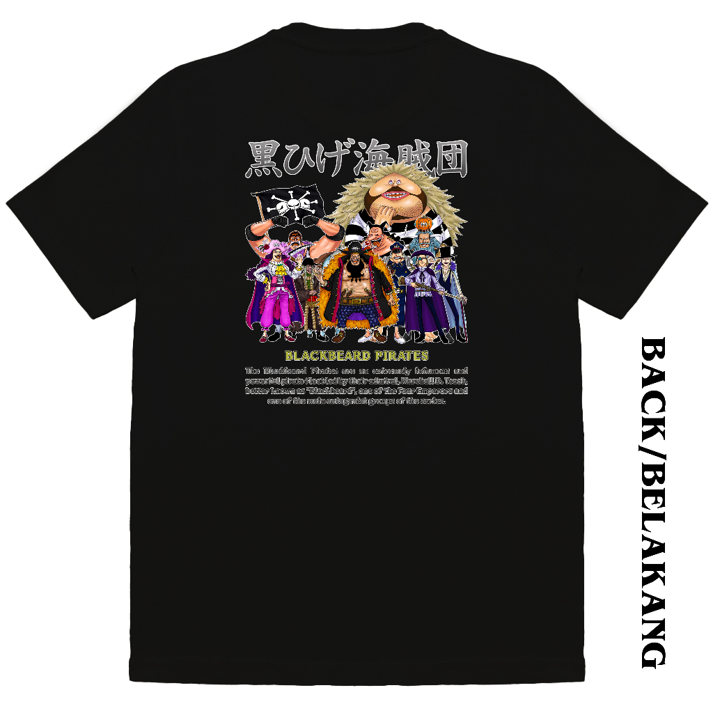 T-SHIRT ONE PIECE "BLACKBEARD PIRATES CREW" | KAOS | CUSTOM