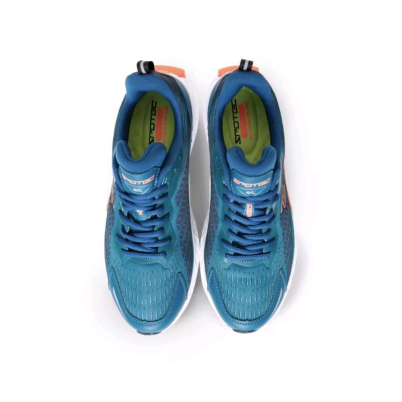 SPOTEC Sepatu Running Heroz Biru Tosca - Oranye