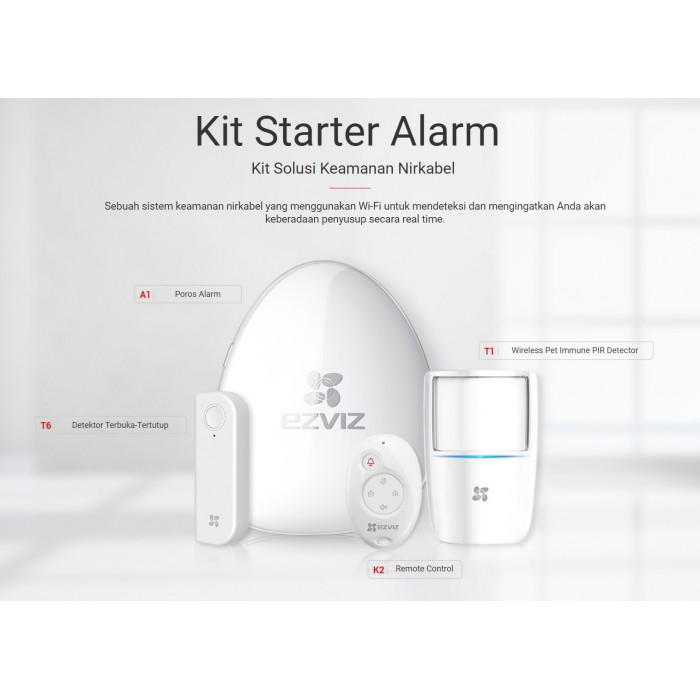 Ezviz Set Sistem Alarm Starter Kit Babymaniashop