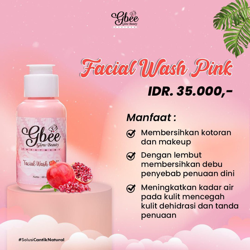 (Bisa COD)PAKET PINK WHITENING GBEE GLOWBEAUTY