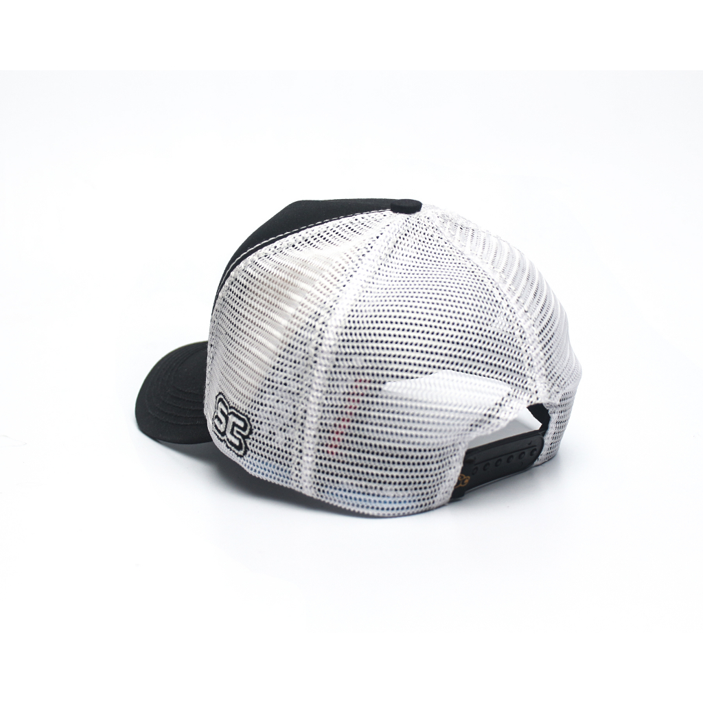 TOPI JARING SKATERS WF038 HITAM PUTIH
