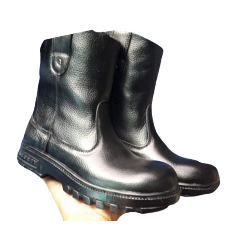 sepatu pria  safety ujung besi tren 2023  proyek lapangan kerja kontaktor  kulit asli pria coklat hitam  tready murah berkualitas casual Kalimantan Timur
