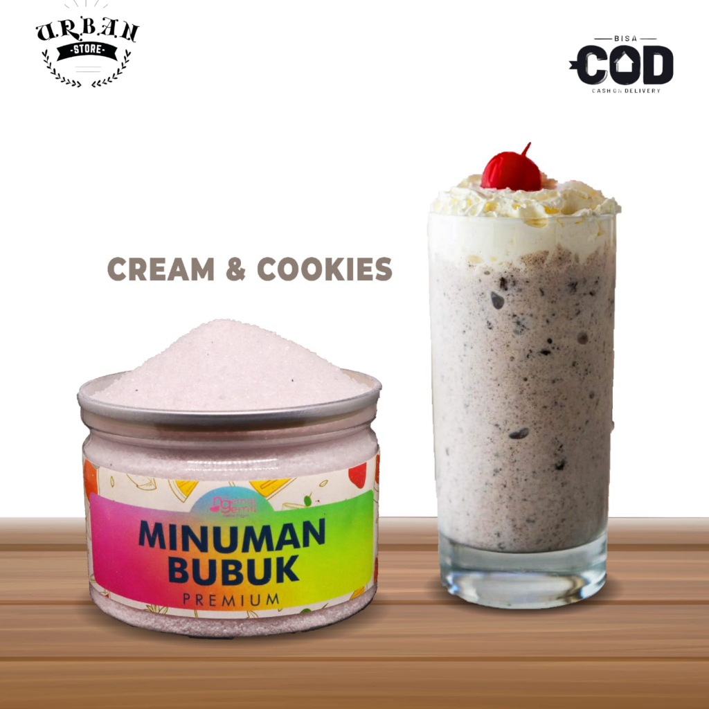 

Can - Bubuk Minuman Cream Cookies Minuman Bubuk Cream Cookies Powder Kualitas Premium