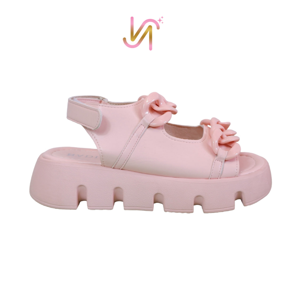 Nadilastuff “TURUN SIZE” Curly Sandal Wanita Platform Sendal Wanita Premium Ringan Musim panas