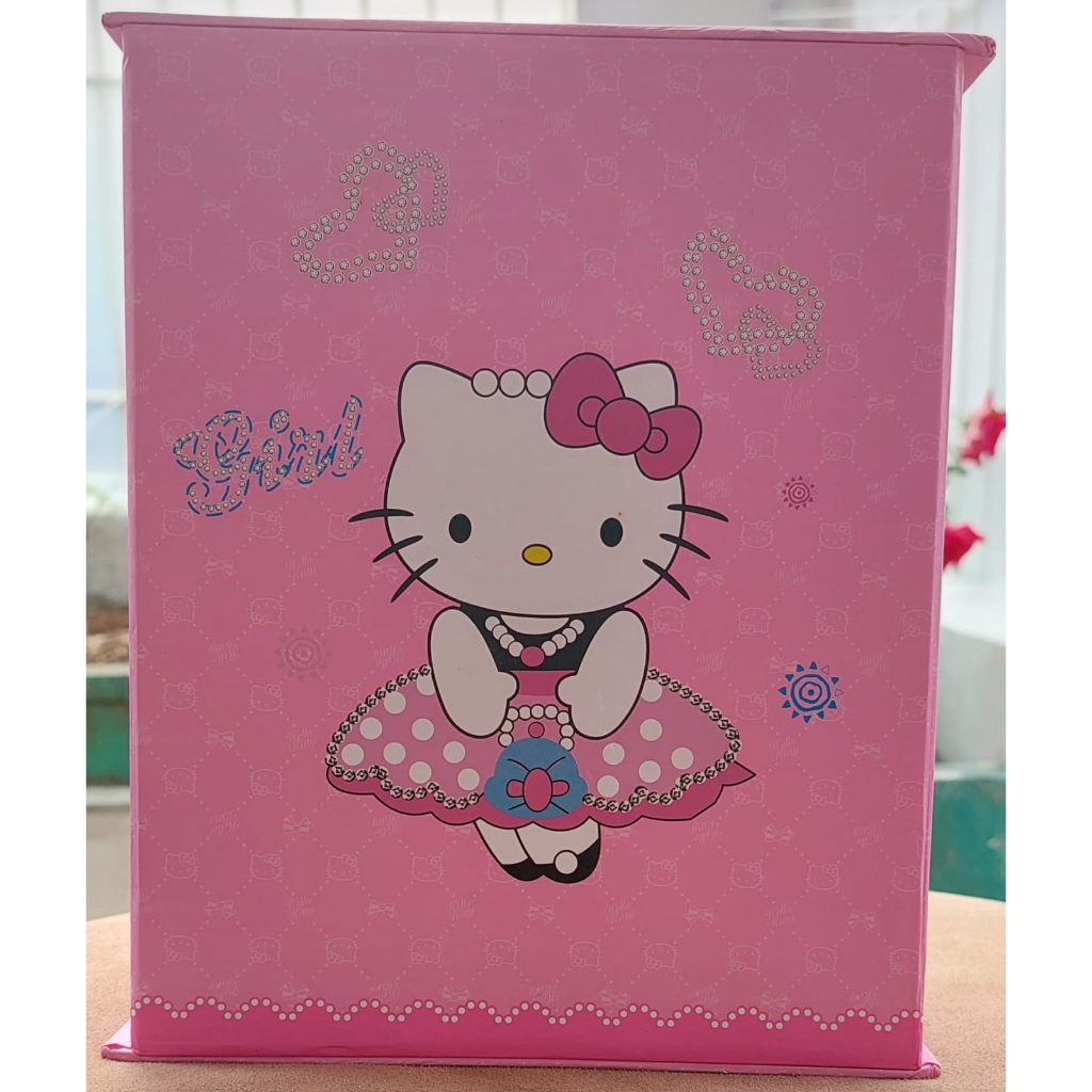 Kotak Mainan Lemari Baju Anak Gambar Hello Kitty