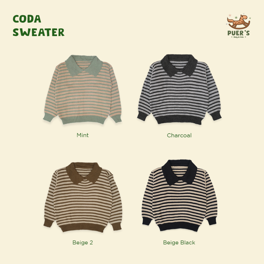 SWEATER KNIT ANAK PUER'S CODA SWEATER (OUTERWEAR ANAK/SWEATER ANAK)