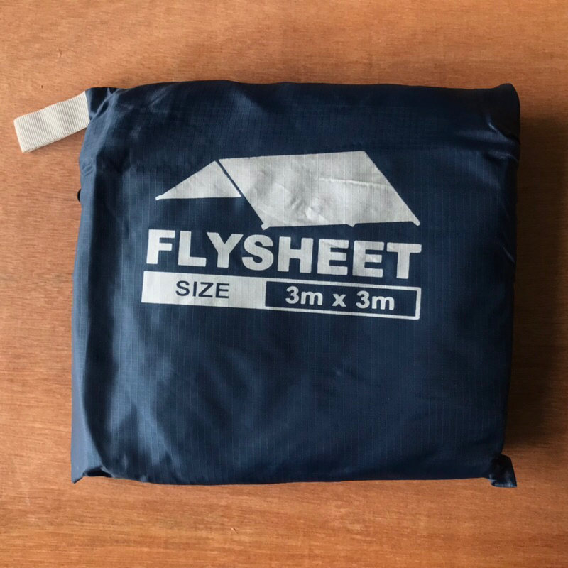 flysheet navy 3x3 bushcraft camping tenda