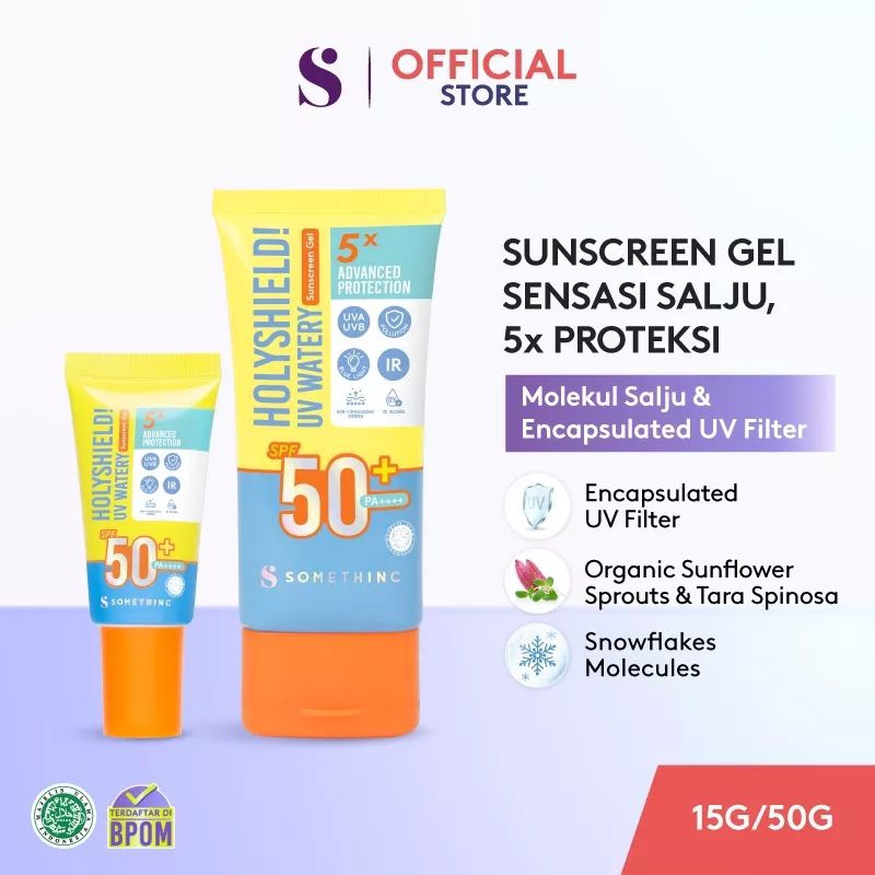 Sunscreen. Sunscreen Gel. Somethinc Holyshield Uv Watery Sunscreen Gel
