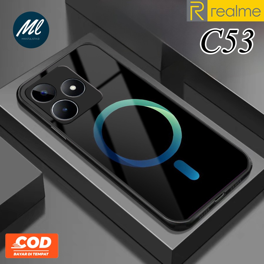 Softcase Glass Kaca Realme C53 NFC Terbaru [SK49] - Softcase kaca Realme C53 - Softcase Glass Glitte