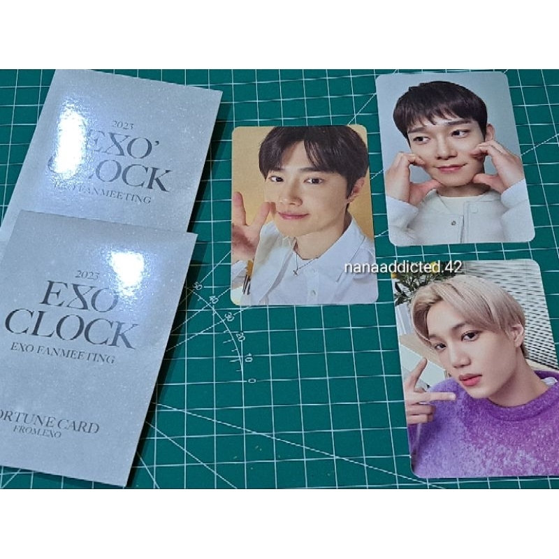 PC SUHO KAI CHEN EXO O'CLOCK FANMEETING FORTUNE CARD