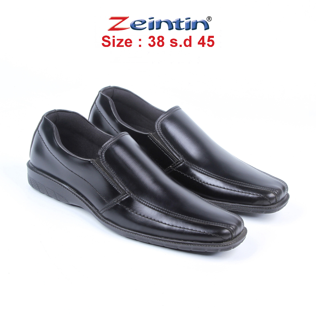 Zeintin - Sepatu Pantofel Pria Spatu Kantor Pria  Terbaru Sepatu Kulit Sintetis Zeintin BIG SIZE BJ