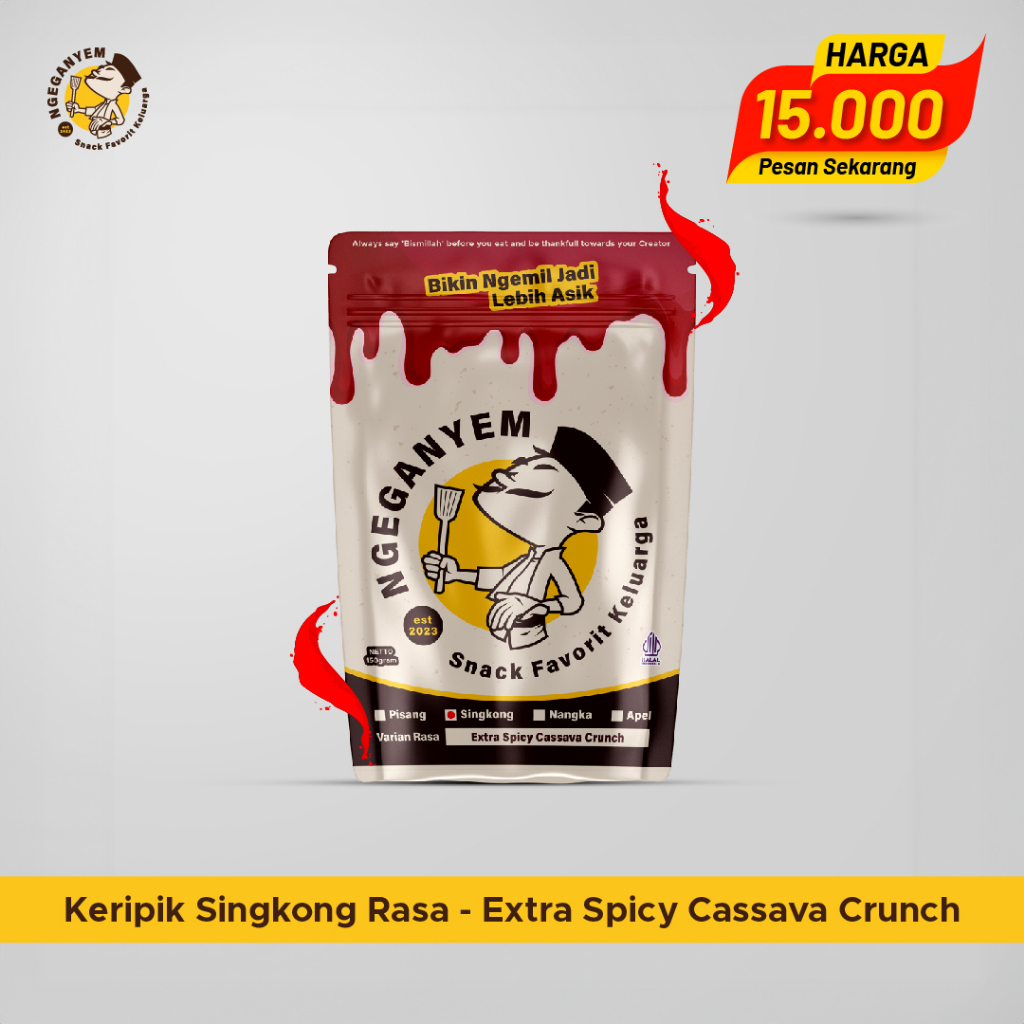 

Keripik Singkong - Extra Spicy Cassava Crunch