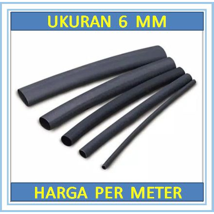 ISOLASI BAKAR 6 MM / HEAT SHRINK 6MM / SELANG BAKAR / SELONGSONG BAKAR / HEATSHRINK