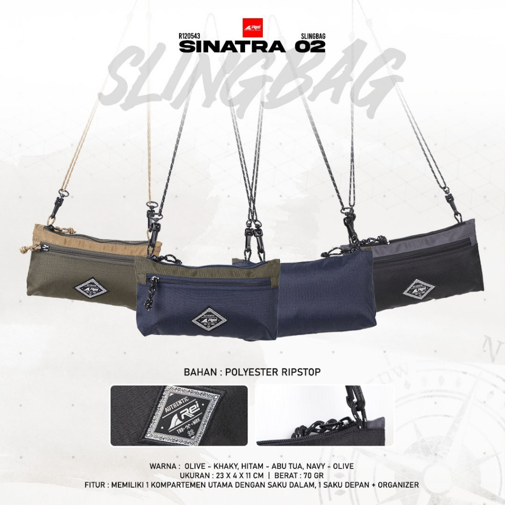 Tas Travel Pouch / Tas Selempang Pria Sinatra 02 Arei Outdoorgear
