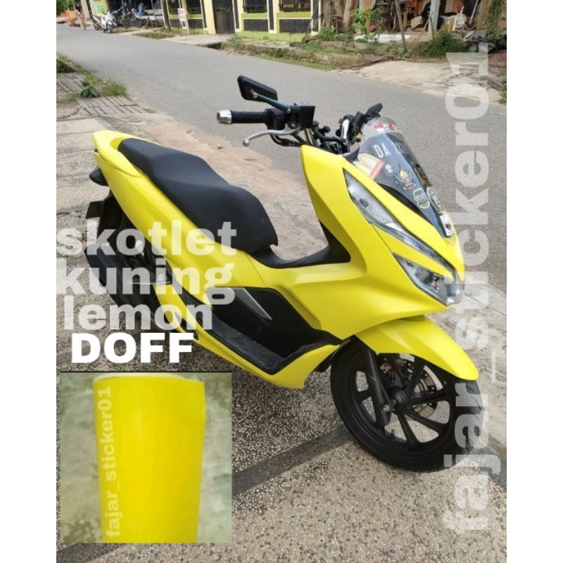 SKOTLET KUNING LEMON DOFF SKOTLET STIKER MOTOR KUNING LEMON DOFF STIKER MOTOR