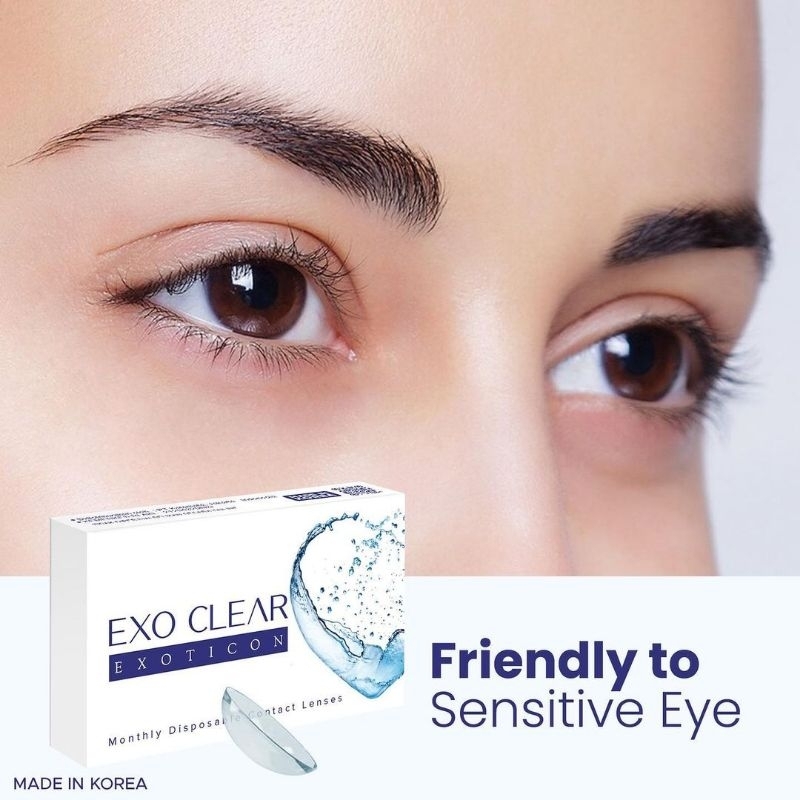 SOFTLENS BENING EXO CLEAR ( MINUS 0.5 s.d -10.00 ) by EXOTICON Made in Korea