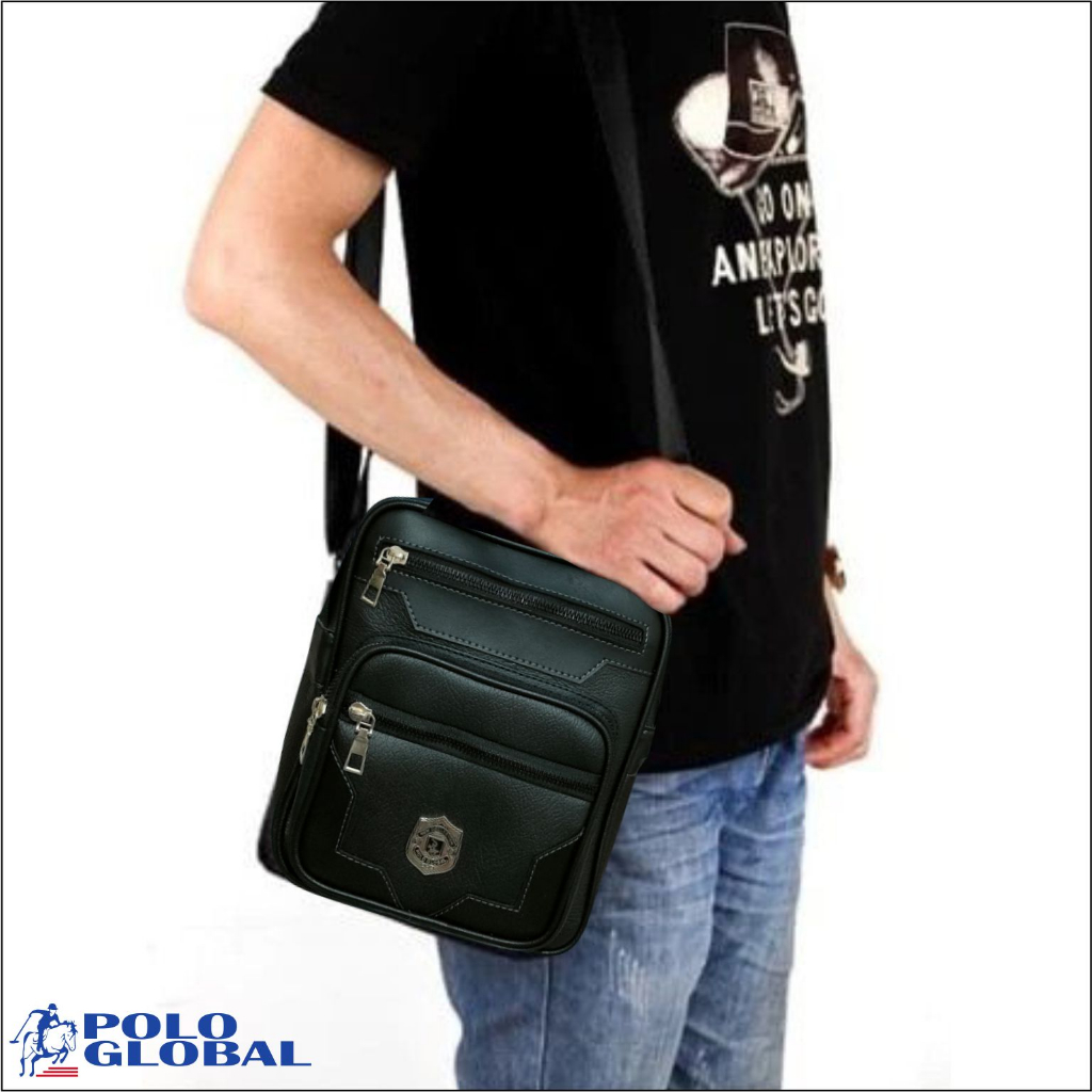 Tas Selempang Bahu Pria Polo Global Monzy Slingbag Original  - Art 9883