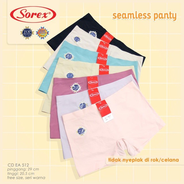 CD Celana Dalam Sorex Seamless BA 101 Boxer Tanpa Jahitan Short Pants