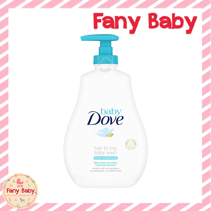 DOVE BABY HAIR TO TOE BABY WASH 400ML