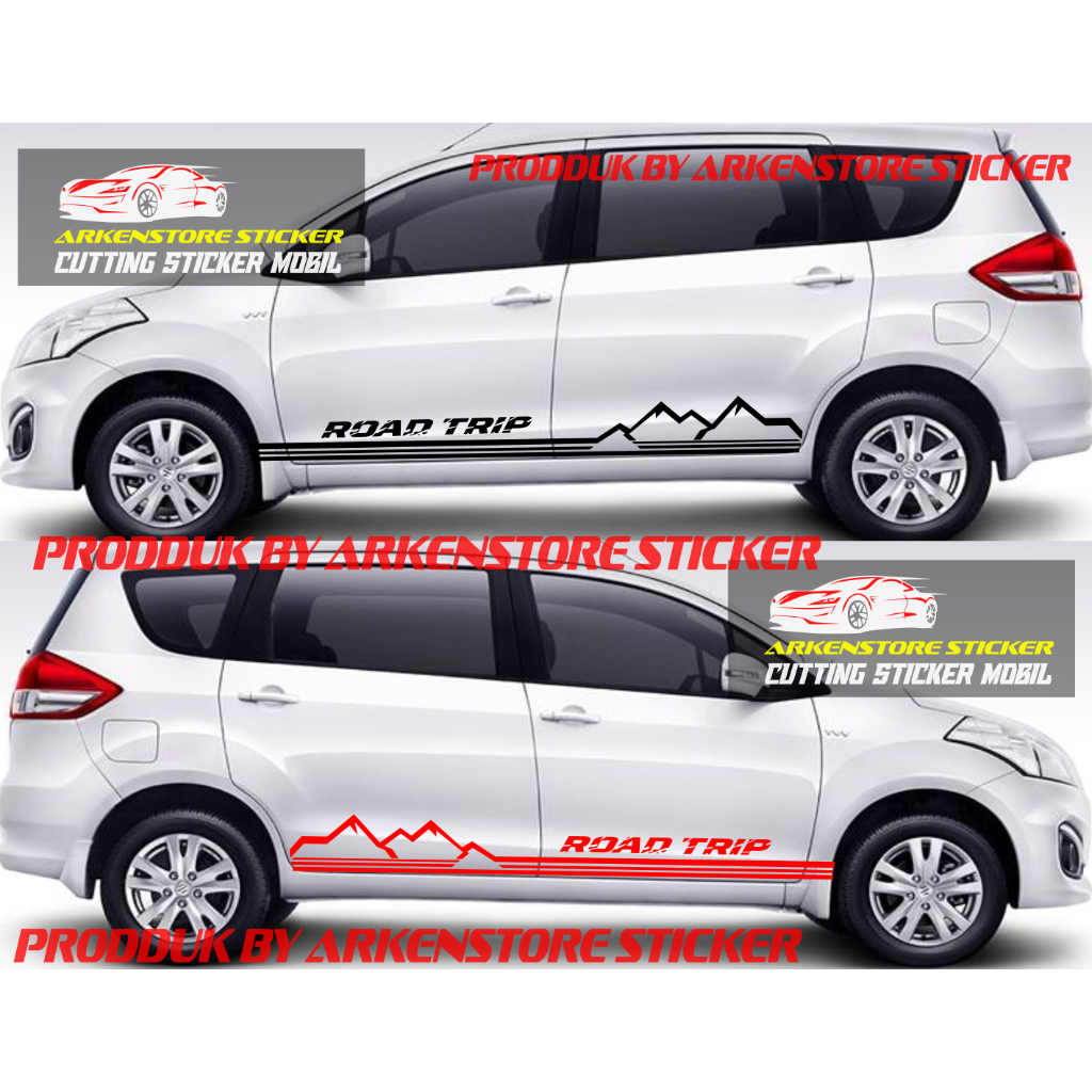 Sticker stiker mobil suzuki ertiga stiker mobil all new ertiga mountain road trip