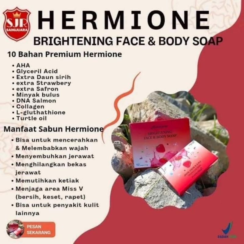 SABUN SEBAGUNA HERMIONE brightening face and body