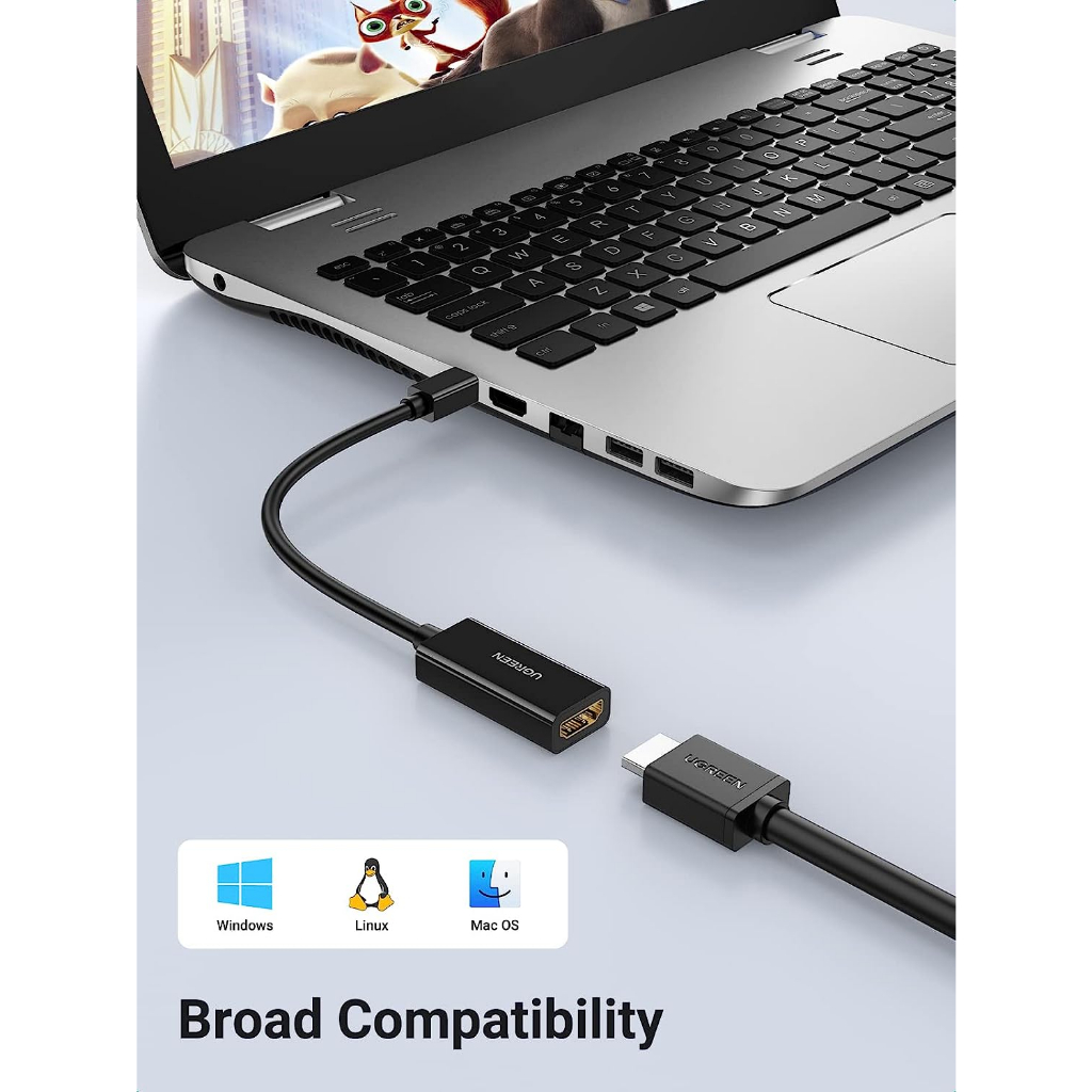 UGREEN Kabel Mini DP Display Port To HDMi Cable Converter ThunderBolt 2 Macbook 4k