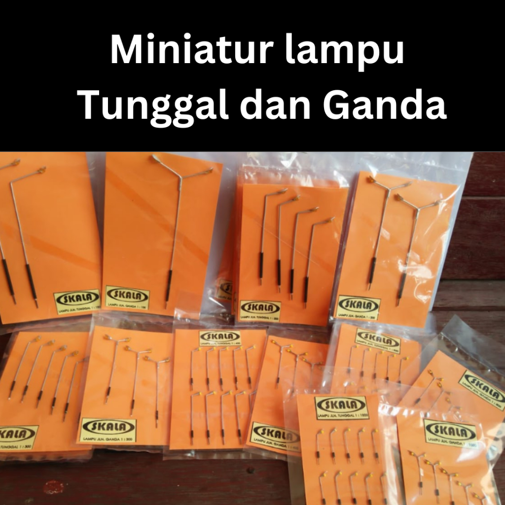 

Lampu tunggal ganda Bahan Aksesoris Maket Arsitektur Skala diorama