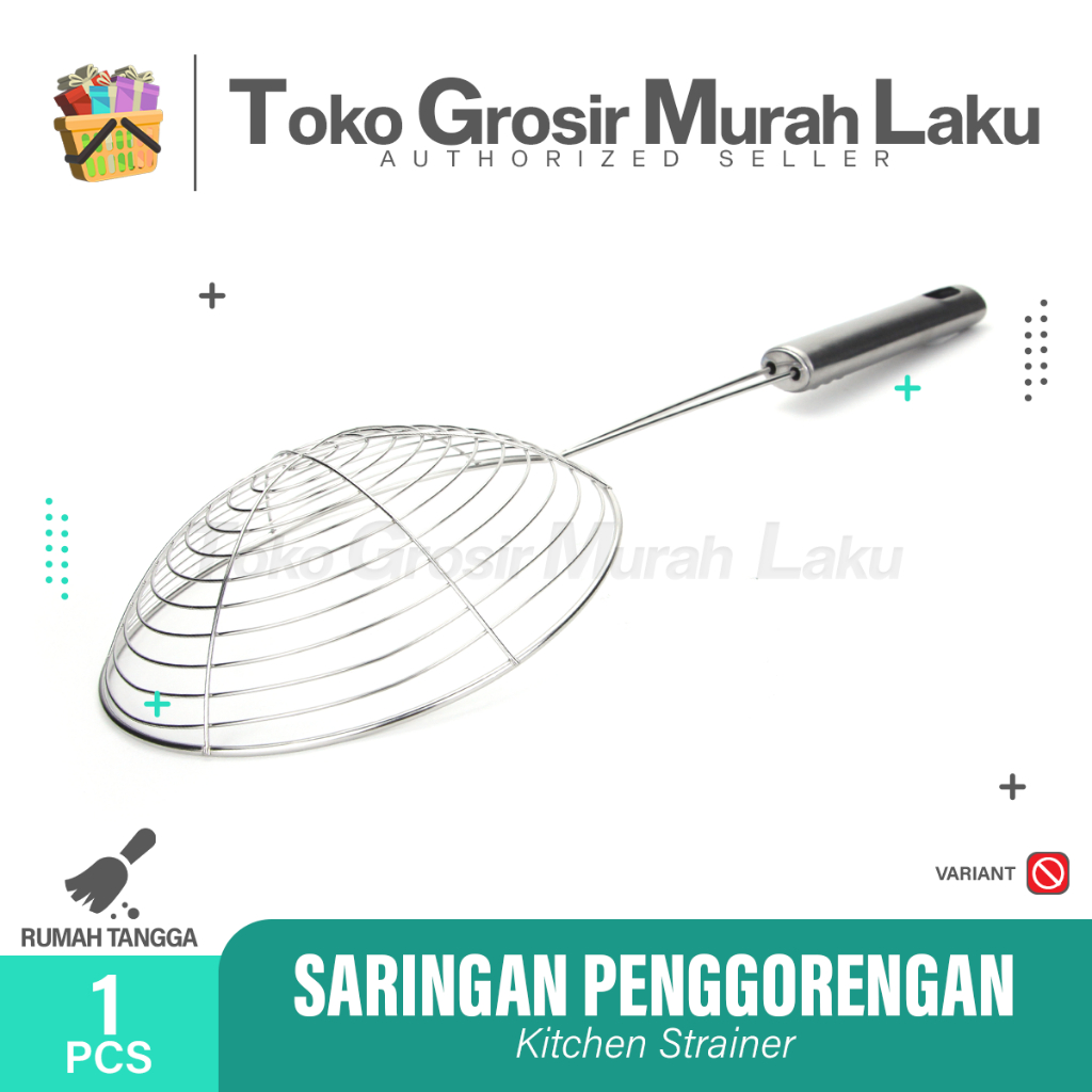 SARINGAN MINYAK TIRISAN GORENGAN SEROKAN MASAK STAINLESS TAHAN PANAS