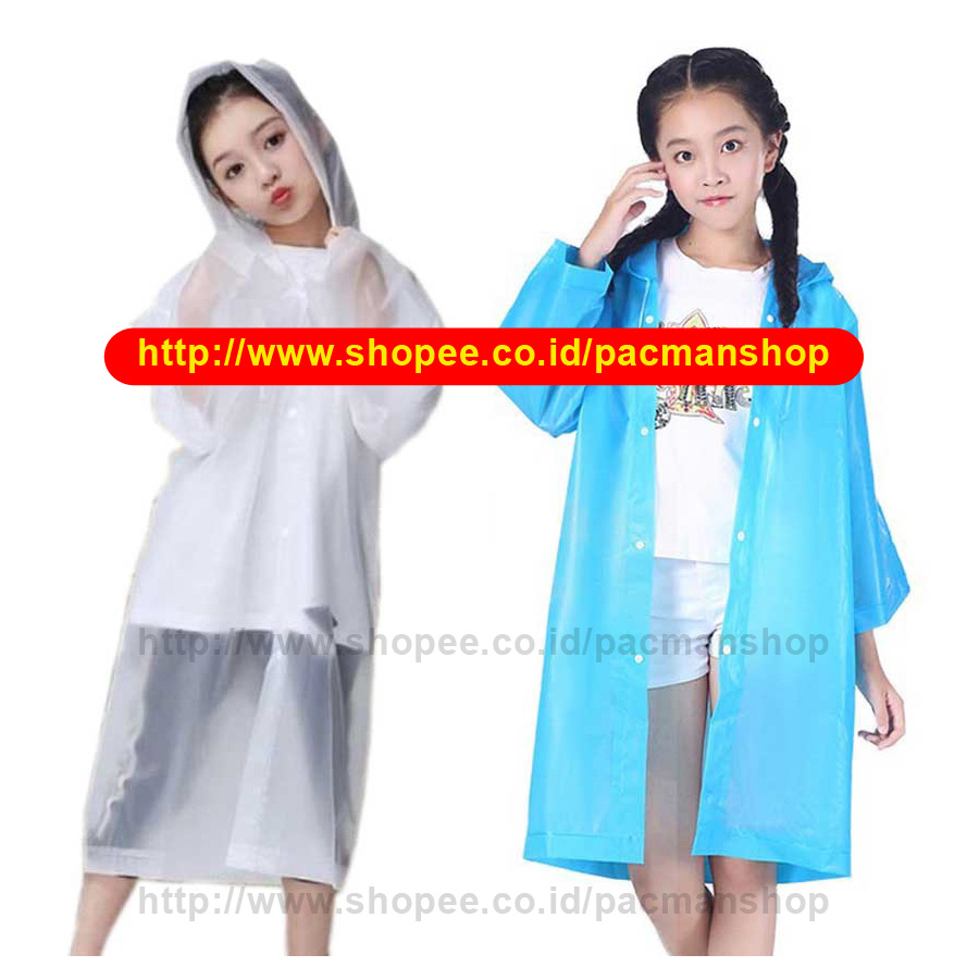 Jas Hujan Anak - Kids Rain Coat - Jas Hujan Anak Perempuan - Jas Hujan Anak Laki Laki - Mantel Hujan Anak