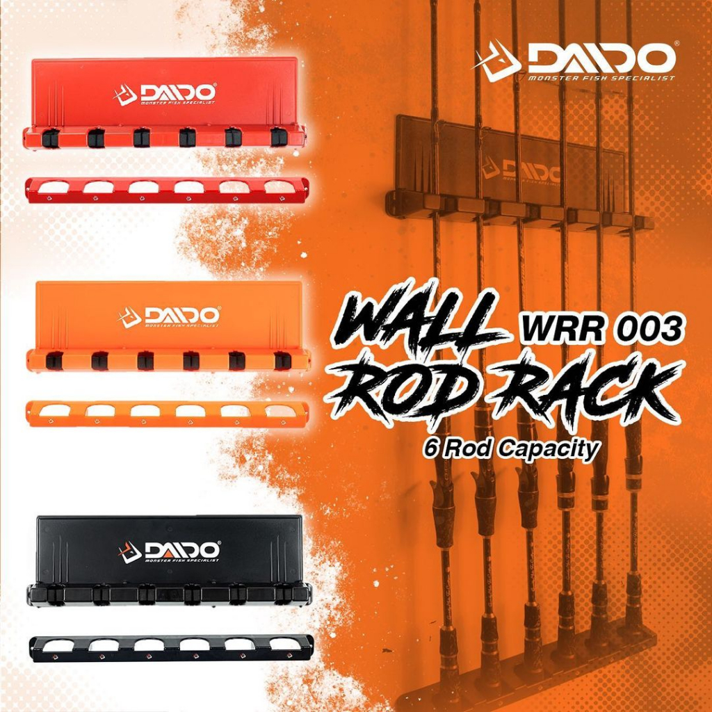 Rak Display Joran Pancing Daido Fishing Rod Rack (Kapasitas 6pcs / 16pcs) Murah Kuat - Engkus Fishing
