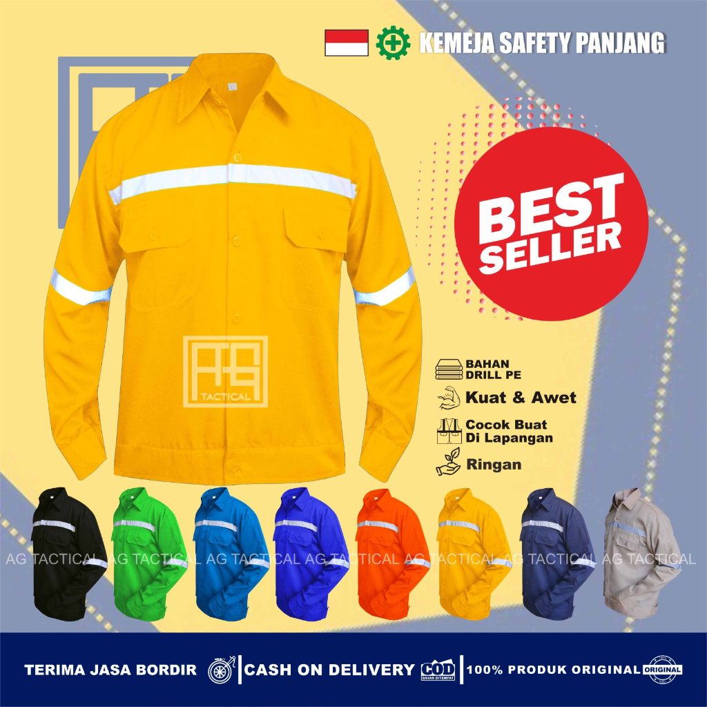 Katelpak Wearpack Safety Atasan Kemeja Kerja Atasan Katelpak Potongan Setelan Dengan Scotlight