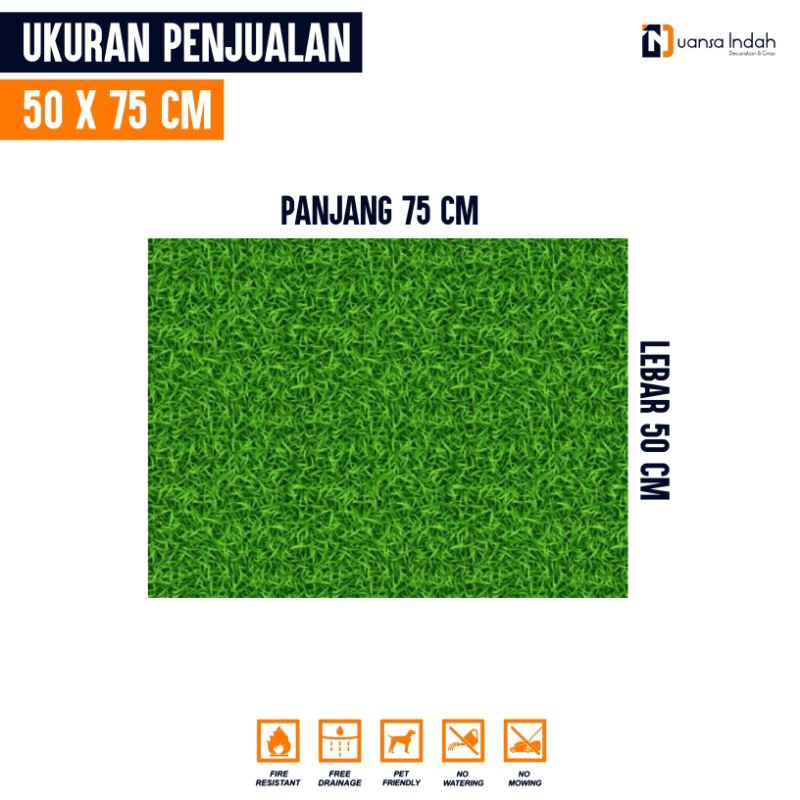 RUMPUT SINTETIS GOLF STANDAR UKURAN 50x75 CM