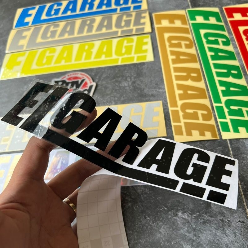 Stiker Sticker ELGARAGE cutting