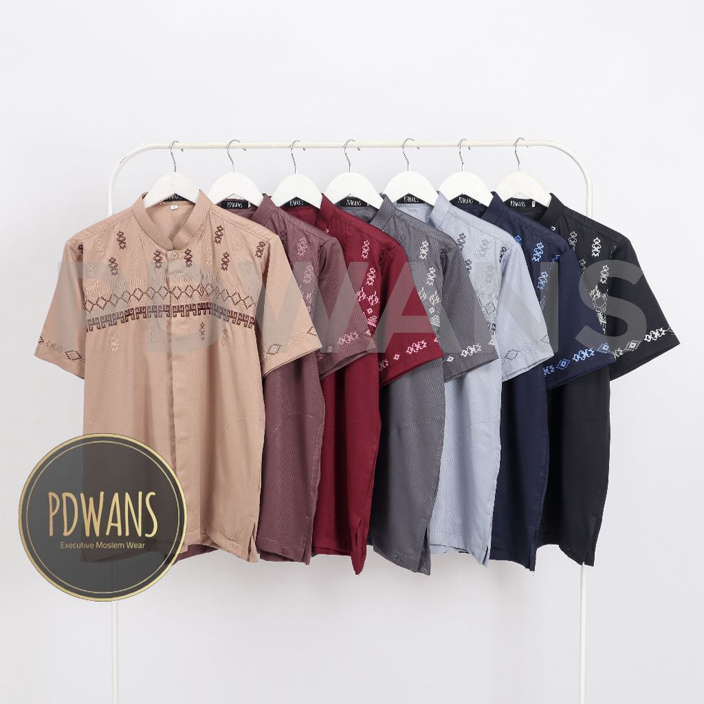 Baju Koko Poli Katun Lengan Pendek Dewasa seri Warna Ukuran M L XL PDWANS - BMT24WARNA