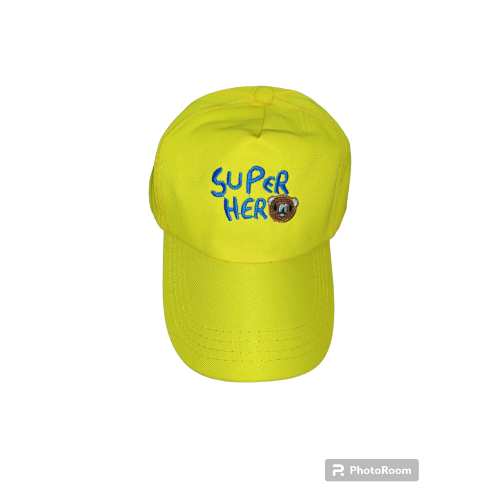 Topi Anak Model Bisbol Karakter Lucu Super Hero Beruang usia 2-10 Tahun