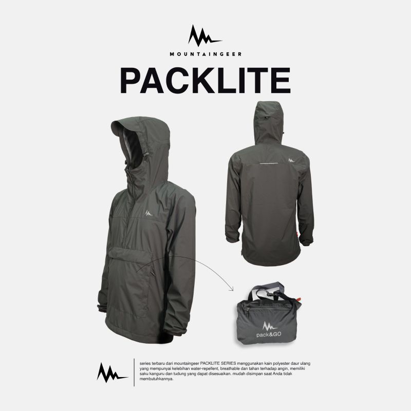 Jaket Mountaingeer PACKLITE SERIES - Jaket Ultralight Mountaingeer