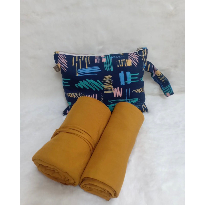 mukena travel plain polos giggles katun rayon adem cantik