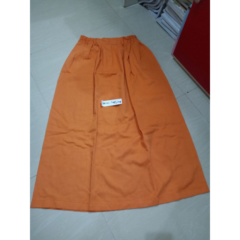 rok seragam SD (bekas) bawahan warna oranye orange