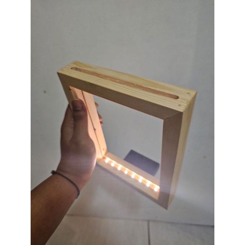 Led Frame A5 Baterai / Led Frame Acrylic / Lampu Hias Acrylic