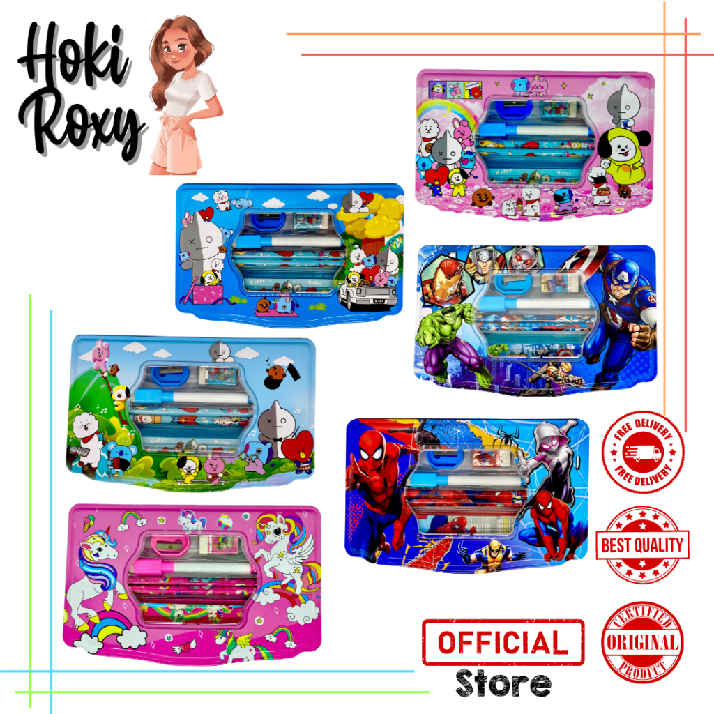 

Kotak Pensil Kaleng Set Fanccy Karakter 6633 // Tempat Pensil Fancy // Kotak Pencil // Murah