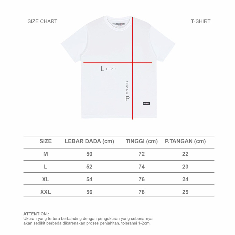 Tshirt Pria Horizon White Matt Cotton Combed