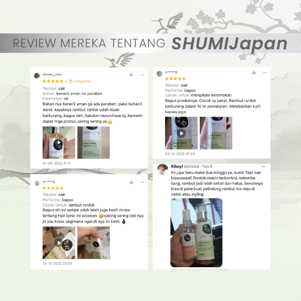 [BPOM] PROMO! SHUMI Japan Hair Tonic 200ml Tonik Rambut / Treatment / Haircare