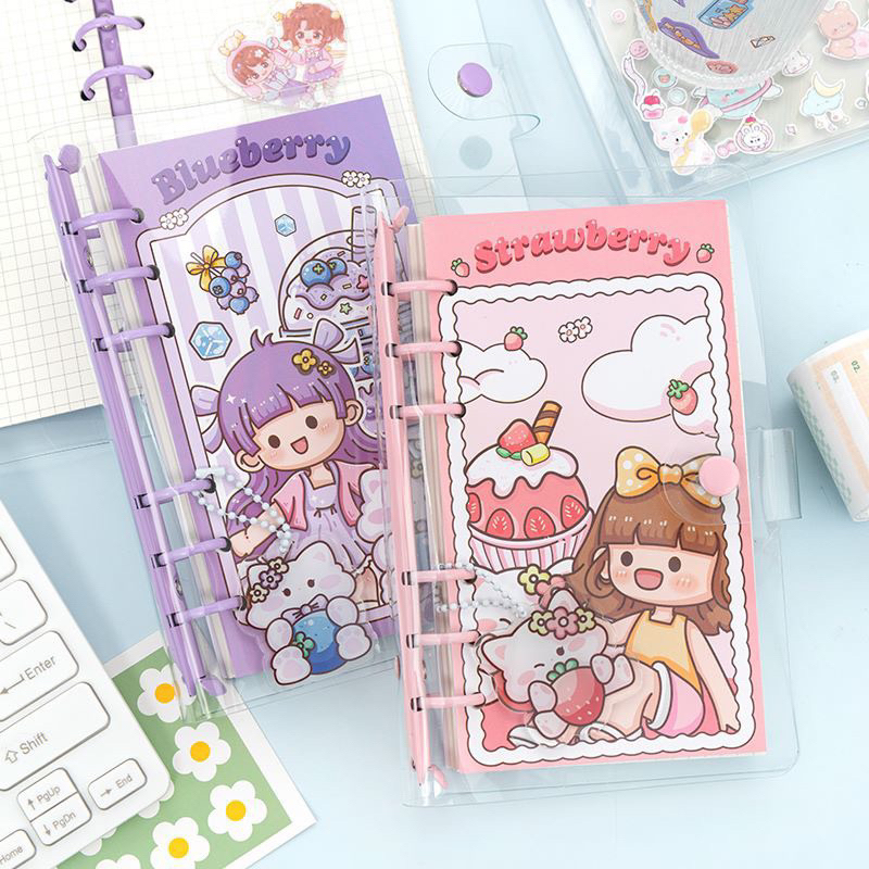 

Binder A6 Warna Pastel Paketan set Karakter Cute Cartoon Diary Jurnal Book