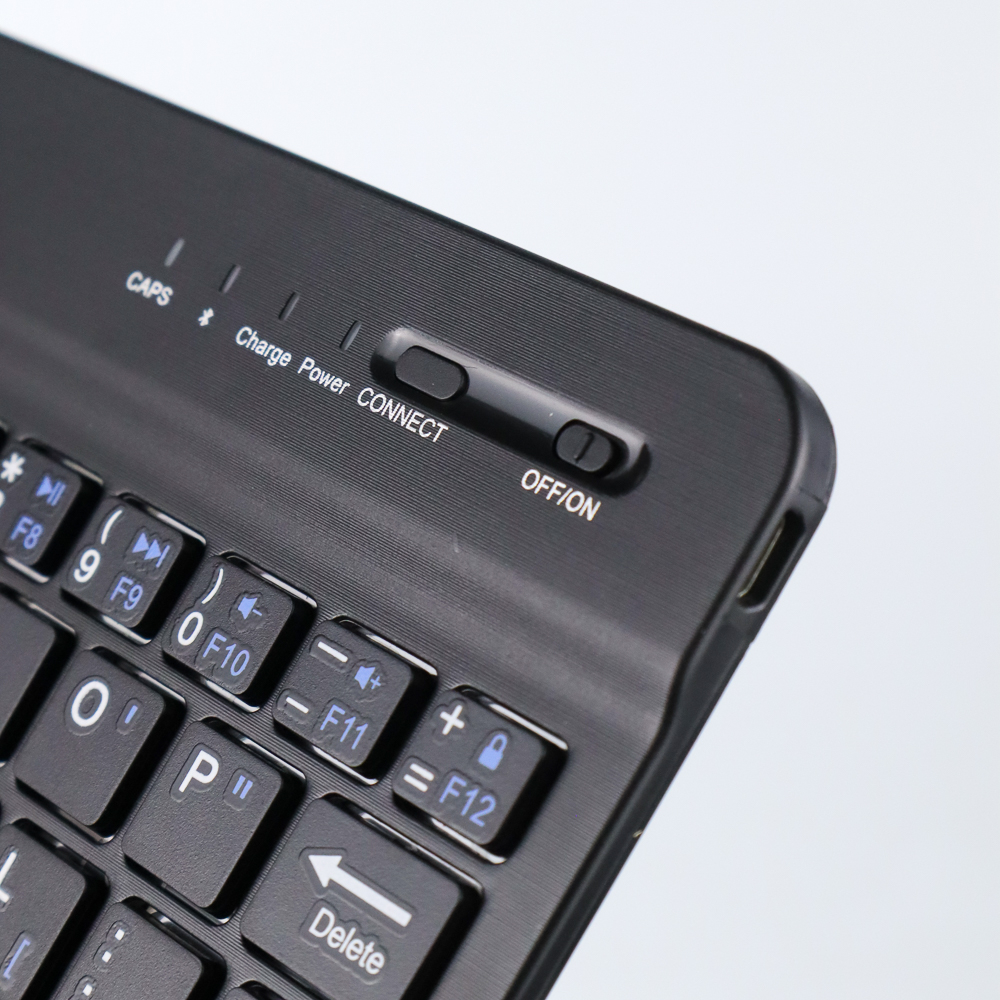 Taffware Wireless Bluetooth Keyboard Rechargeable - KM78D - BlackOMKY17BK