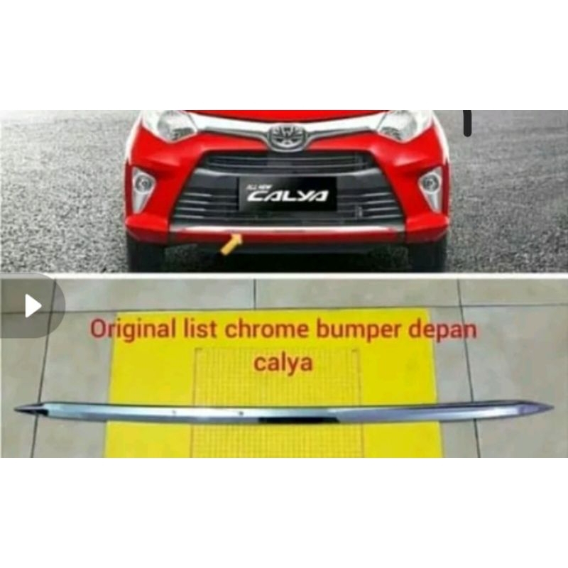 List bemper calya list crome bumper depan calya sigra CHROME original