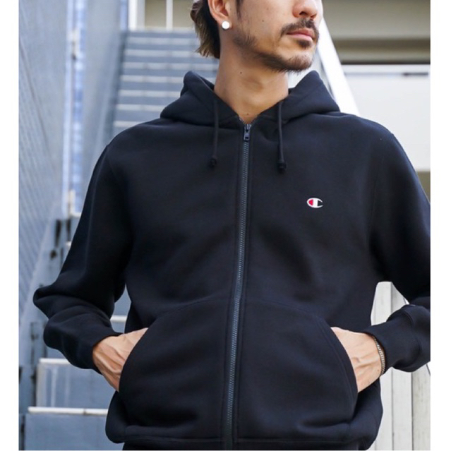 ZIP HOODIE CH*MPION BASIC LOGO RESMI BNWT ( JAPAN )