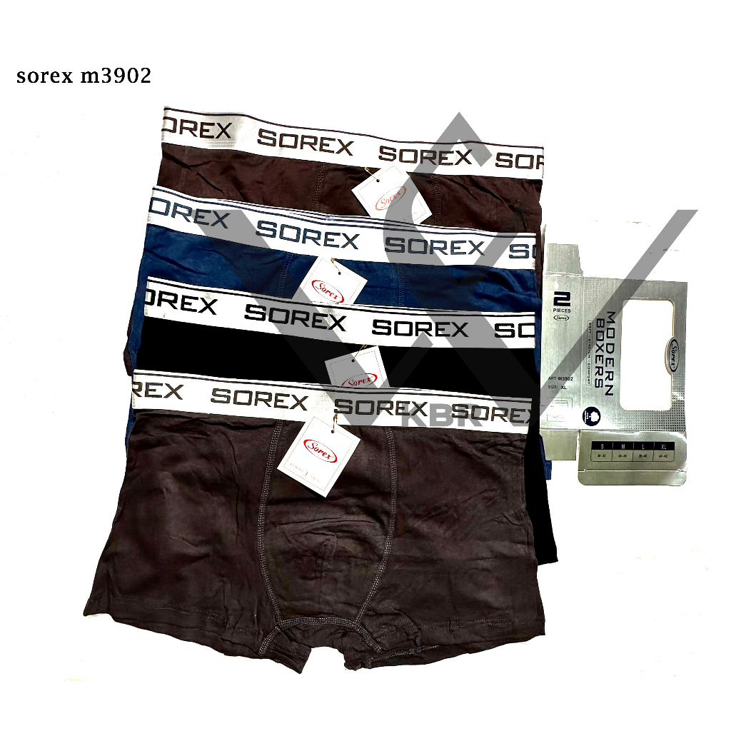 Isi 2 Pcs - Sorex Man CD Boxer Pria LK M 3902 boxer pria / celana dalam pria / dalaman pria /boxer / wf store