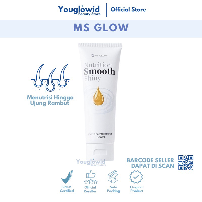 【Official Store】MS GLOW Keratin Hair Treatment msglow | Conditioner Ms Glow | Rambut Sehat Tebal Bercahaya Lembut Kuat